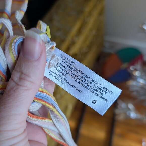 Wild Fable Striped Crop Top with Side Ties - Picture 7 of 7